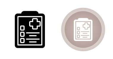 Beyaz arkaplandaki panolarda tıbbi belgelerin vektör kümesi  