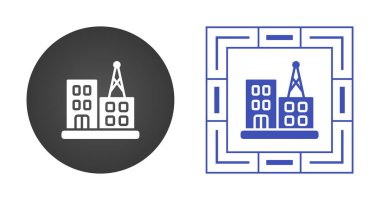 Radyo İstasyonu Web simgesi vektör illüstrasyonu