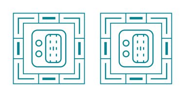 Ağ Eklenmiş Depolama Vektörü Simgeleri Beyaz Arkaplanda tecrit edildi 