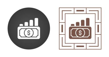 grafik grafiği iş simgesi vektör illüstrasyonu