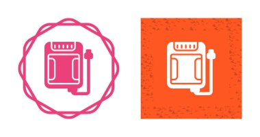 Beyaz arkaplanda izole edilmiş SSD depolama simgeleri, vektör illüstrasyonu   