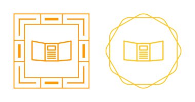 Beyaz arkaplanda kitap simgesi çizimi