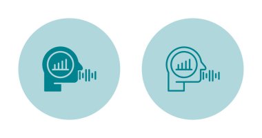 Ses Analizi simgesi işaret vektörü illüstrasyonu 