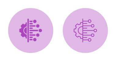 Veri entegrasyon simgeleri ayarlandı, vektör illüstrasyonu 