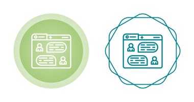 Web sayfası ikon vektör illüstrasyonu