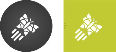 kelebek logo simgesi vektör illüstrasyon 