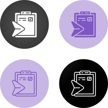 Basit bir gönderme dizini simgelerinin düz tasarım çizimi. Vektör illüstrasyonu 