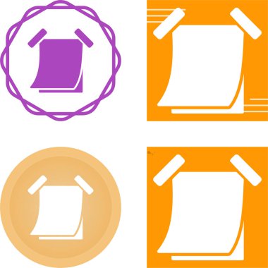 Yapışkan not simgesi vektör çizimi tasarımı