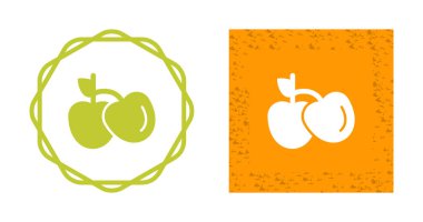 kirazlar web simgesi vektör illüstrasyonu