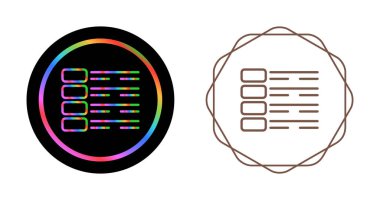 Envanter veya kontrol listesi için bir sembolün vektör illüstrasyonu.