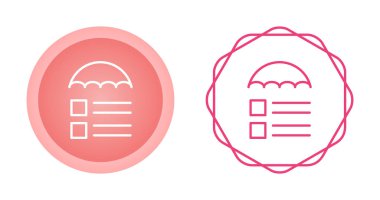 Risk Yönetimi web simgesi vektör çizimi