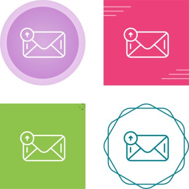 E- posta simgeleri, ileti simgeleri, zarf işaretleri, vektör illüstrasyonu 