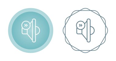 Hoparlör simgeleri ayarlandı, vektör çizimi