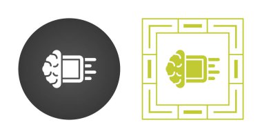 Modern satır biçiminde makine öğrenme simgesi