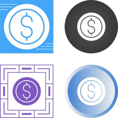 Beyaz arka planda, iş ve finansal kavramları tasvir eden basit dolar simgeleri.