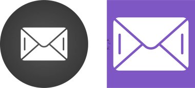 posta simgesi simgeleri beyaz arkaplanda izole edildi