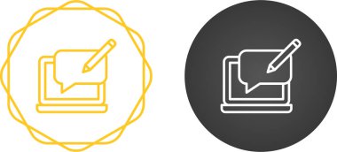 Günlük yorum simgeleri ayarlandı, vektör illüstrasyonu