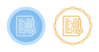 Anahtar vektör illüstrasyonlu Erişilebilirlik simgesi imzalaması 