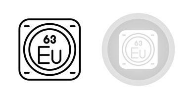 Europium kimyasal element simgesi, basit satır biçimi