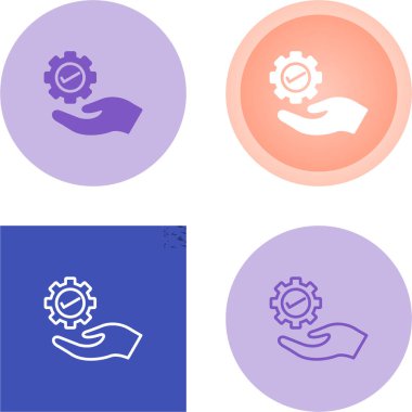 Beyaz arkaplanda izole edilmiş vites simgeleri. vektör illüstrasyonu 