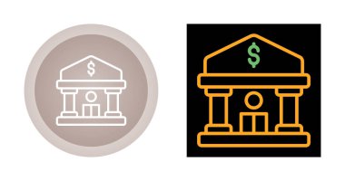Banka web simge vektör çizim