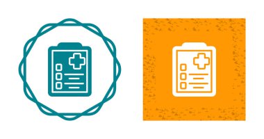 Beyaz arkaplandaki panolarda tıbbi belgelerin vektör kümesi  