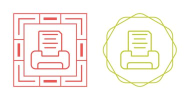 yazıcı web simgeleri basit illüstrasyon 