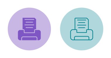 yazıcı web simgeleri basit illüstrasyon 