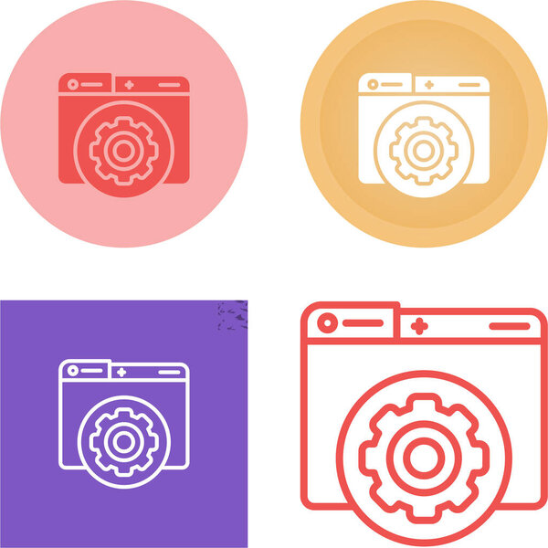 hosting control panel icon vector illustration  design