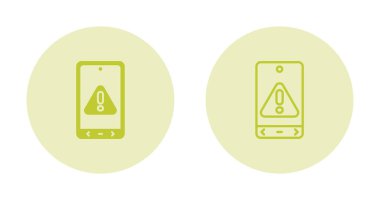 uygulama hatası. Ünlem işaretli telefon ekranları