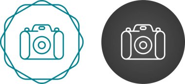 Kamera simgeleri, vektör illüstrasyonu