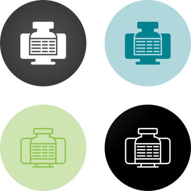 Beyaz arkaplanda bilgisayar ekranları ve ilaç şişeleri vektör illüstrasyonu         