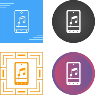 akıllı telefon simgeleri ayarlandı, vektör illüstrasyonu basit tasarım