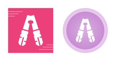 Kablo Crimper simgeleri seti, vektör illüstrasyonu basit tasarım