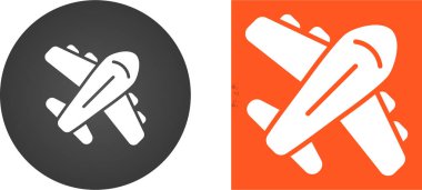 Uçaklar. Web simgeleri basit resimleme