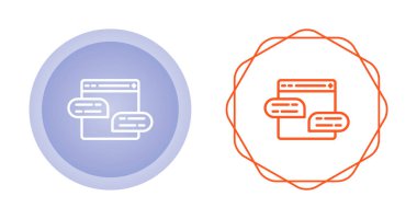 Sohbet konuşma baloncukları ayarlandı, vektör illüstrasyonu 