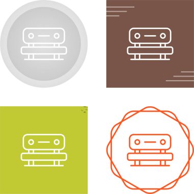 bank simgeleri ayarlandı, vektör illüstrasyonu 