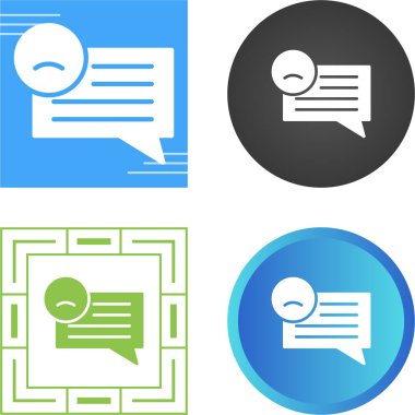 konuşma balonu ikonu vektör illüstrasyon tasarımı