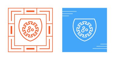 Coronavirus koruma simgeleri ayarlandı, vektör illüstrasyonu