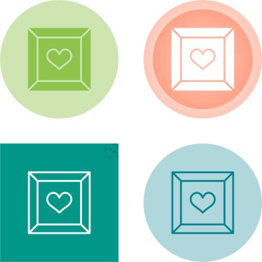 Heart, Love, Romance veya Sevgililer Günü Kalbi. Kalp Vektörü Simgesi. Sanatsal Kalp Sevgisi Sembolü Beyazda İzole Edildi