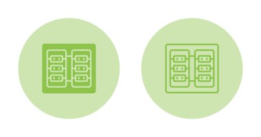 sunucu odası simgeleri vektör illüstrasyon tasarımı ayarla