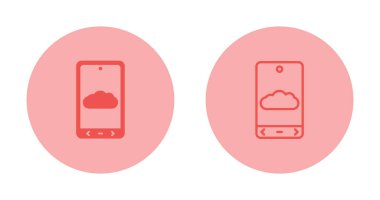 akıllı telefon simgeleri ayarlandı, vektör illüstrasyonu basit tasarım