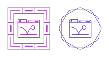 Web sayfası ikon vektör çizimleri