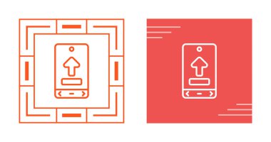 Web simge vektör çizim upload