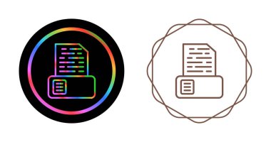  Belge arşiv simgeleri kümesi, vektör illüstrasyonu