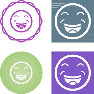 Gülümseme simgeleri beyaz arkaplanda izole edildi