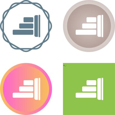 Sol Hizalama web simgesi vektör illüstrasyonu