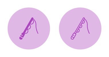 Balıkçı çubuğu ağ ikonu vektör çizimi