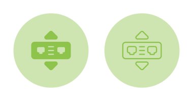 Ağ Köprüsü Simgeleri Beyaz Arkaplanda Ayrı Ayarlandı 