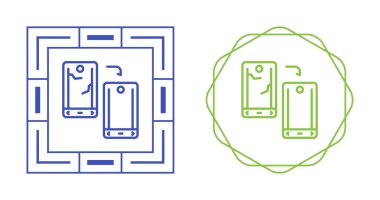 akıllı telefon simgeleri ayarlandı, vektör illüstrasyonu basit tasarım